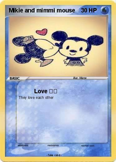 Pokemon Mikie and mimmi mouse