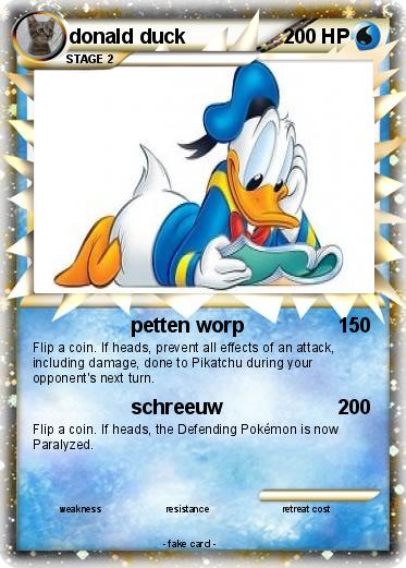 Pokemon donald duck