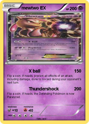 Pokemon mewtwo EX