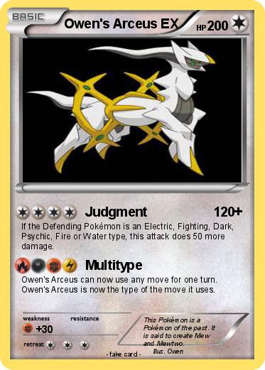 Pokemon Owen's Arceus EX
