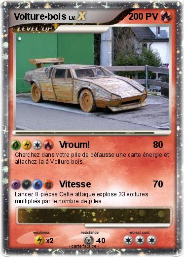 Pokemon Voiture-bois