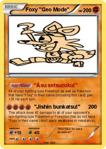 Pokemon Foxy "Geo Mode"