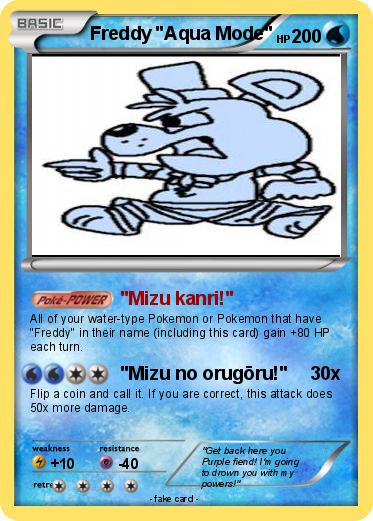 Pokemon Freddy "Aqua Mode"