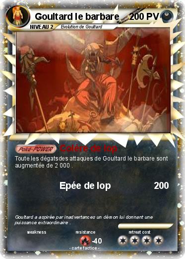 Pokemon Goultard le barbare