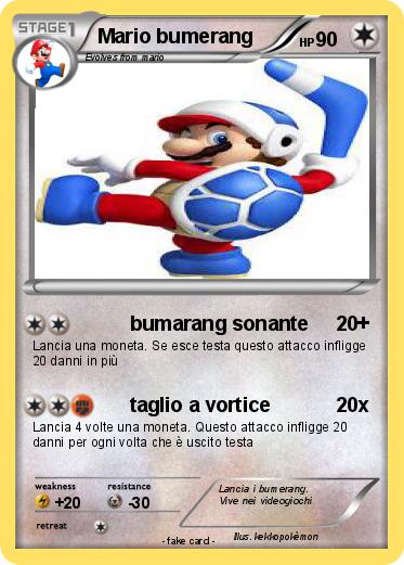 Pokemon Mario bumerang
