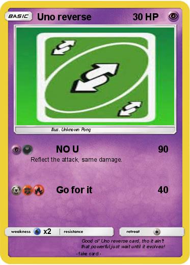 Pokemon Uno reverse