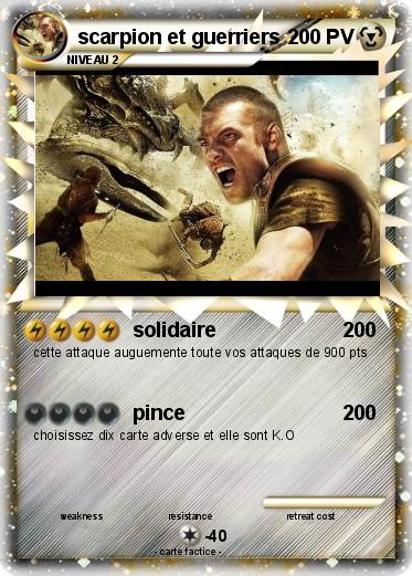 Pokemon scarpion et guerriers