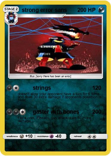 Pokemon strong error sans