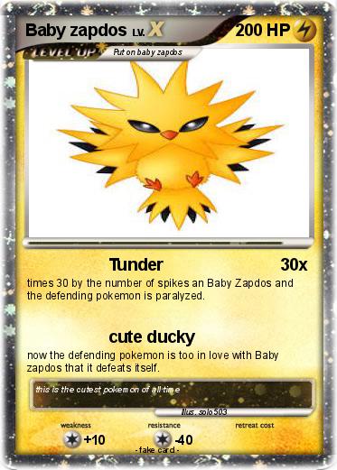 Pokemon Baby zapdos