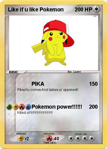 Pokemon Like if u like Pokemon