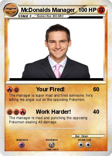Pokemon McDonalds Manager