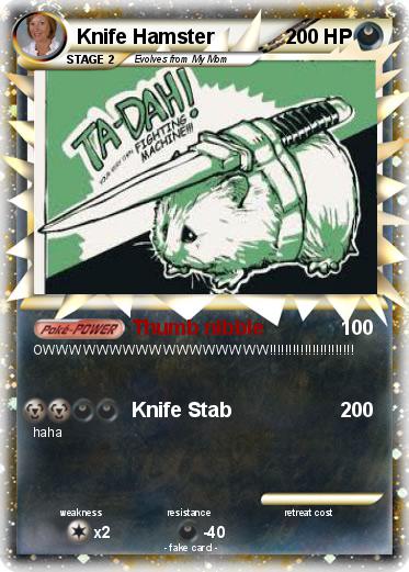 Pokemon Knife Hamster