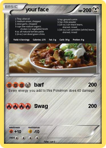Pokemon your face