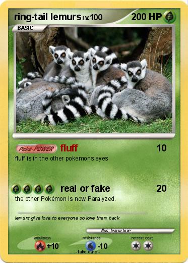 Pokemon ring-tail lemurs