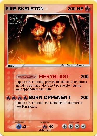 Pokemon FIRE SKELETON