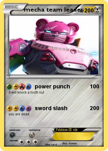 Pokemon mecha team leader