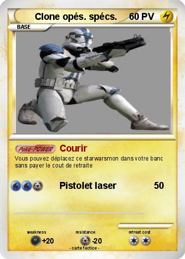 Pokemon Clone opés. spécs.