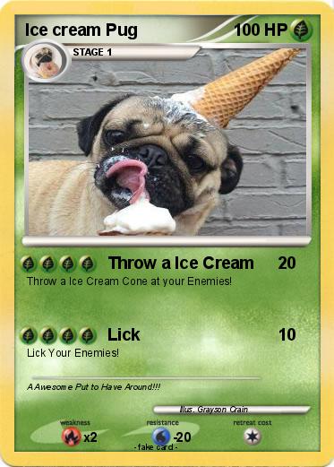 Pokemon Ice cream Pug