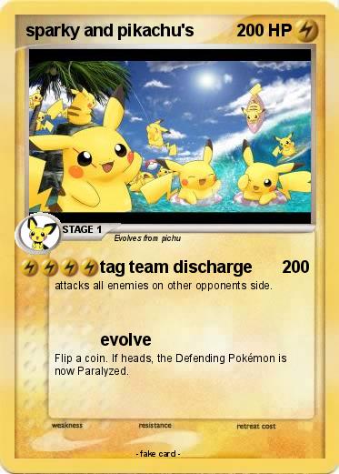 Pokemon sparky and pikachu's