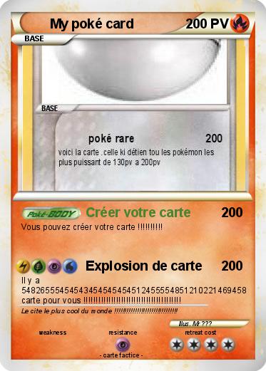 Pokemon My poké card