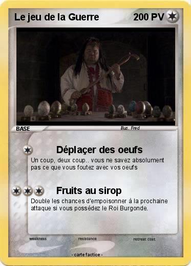 Pokemon Le jeu de la Guerre
