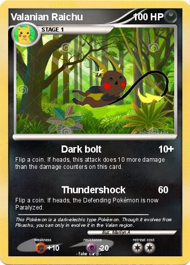 Pokemon Valanian Raichu
