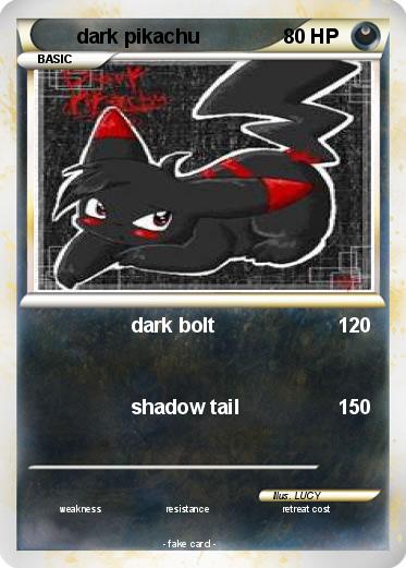 Pokemon dark pikachu