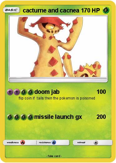 Pokemon cacturne and cacnea