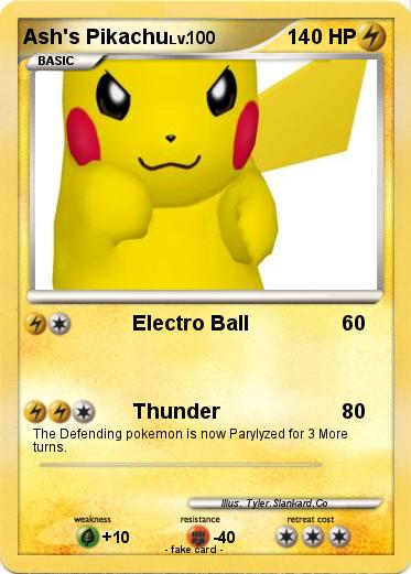 Pokemon Ash's Pikachu