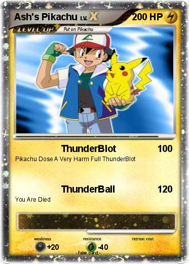 Pokemon Ash's Pikachu
