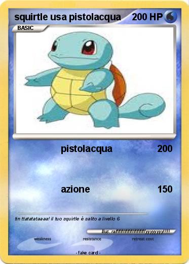 Pokemon squirtle usa pistolacqua
