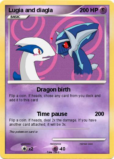 Pokemon Lugia and diagla