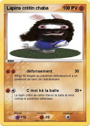 Pokemon Lapins crétin chaba