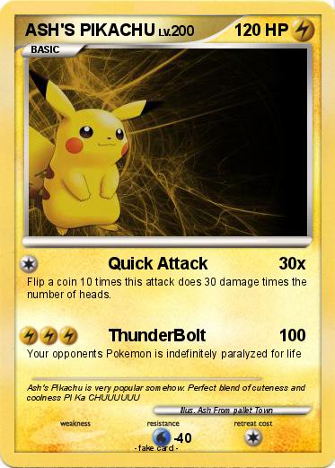 Pokemon ASH'S PIKACHU