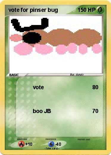 Pokemon vote for pinser bug