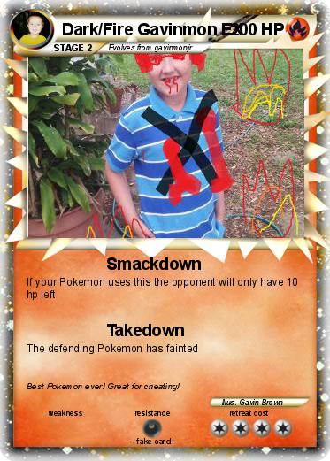 Pokemon Dark/Fire Gavinmon EX