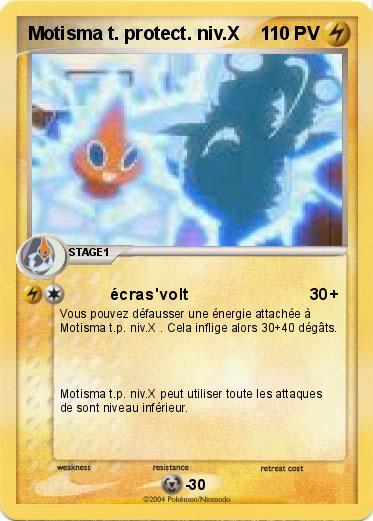 Pokemon Motisma t. protect. niv.X