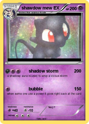Pokemon shawdow mew EX