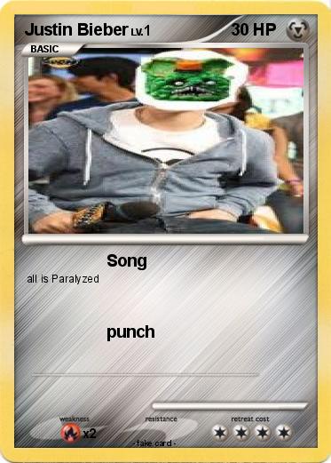 Pokemon Justin Bieber