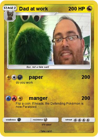 Pokemon Dad at work