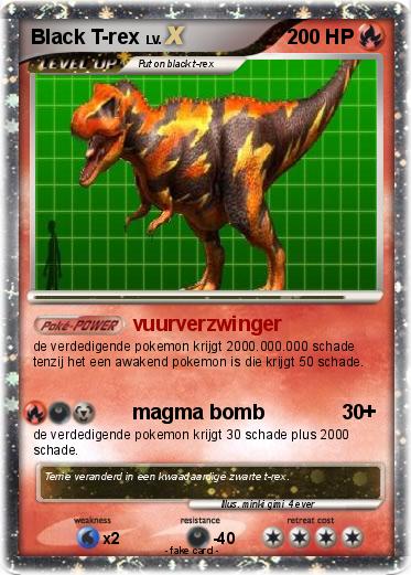 Pokemon Black T-rex