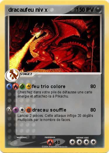 Pokemon dracaufeu niv x