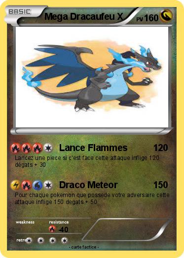 Pokemon Mega Dracaufeu X