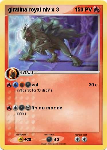 Pokemon giratina royal niv x 3