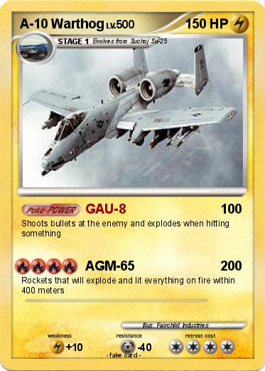 Pokemon A-10 Warthog