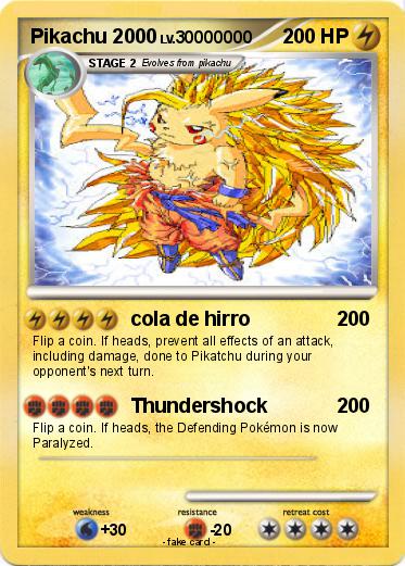 Pokemon Pikachu 2000