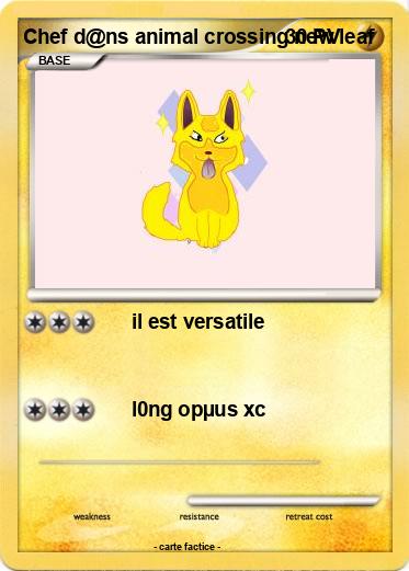 Pokemon Chef d@ns animal crossing new leaf