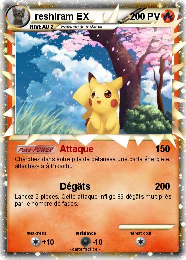 Pokemon reshiram EX