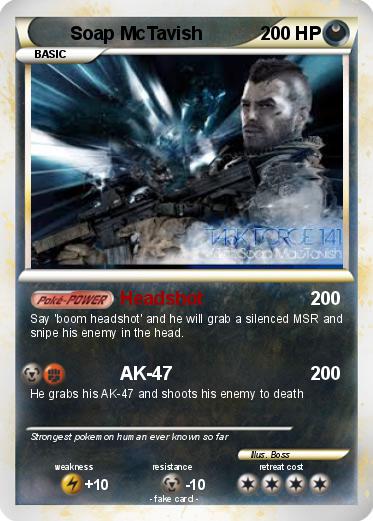 Pokemon Soap McTavish