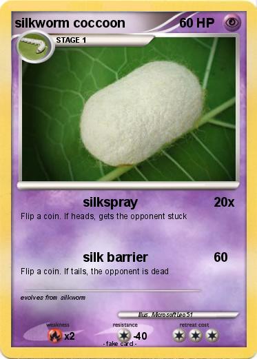 Pokemon silkworm coccoon